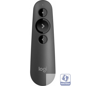 910-005843 Презентер Logitech R500s Graphite черный, Bluetooth + 2.4 GHz, USB-ресивер , 3 программируемых кнопки, лазерная указка  (090828)