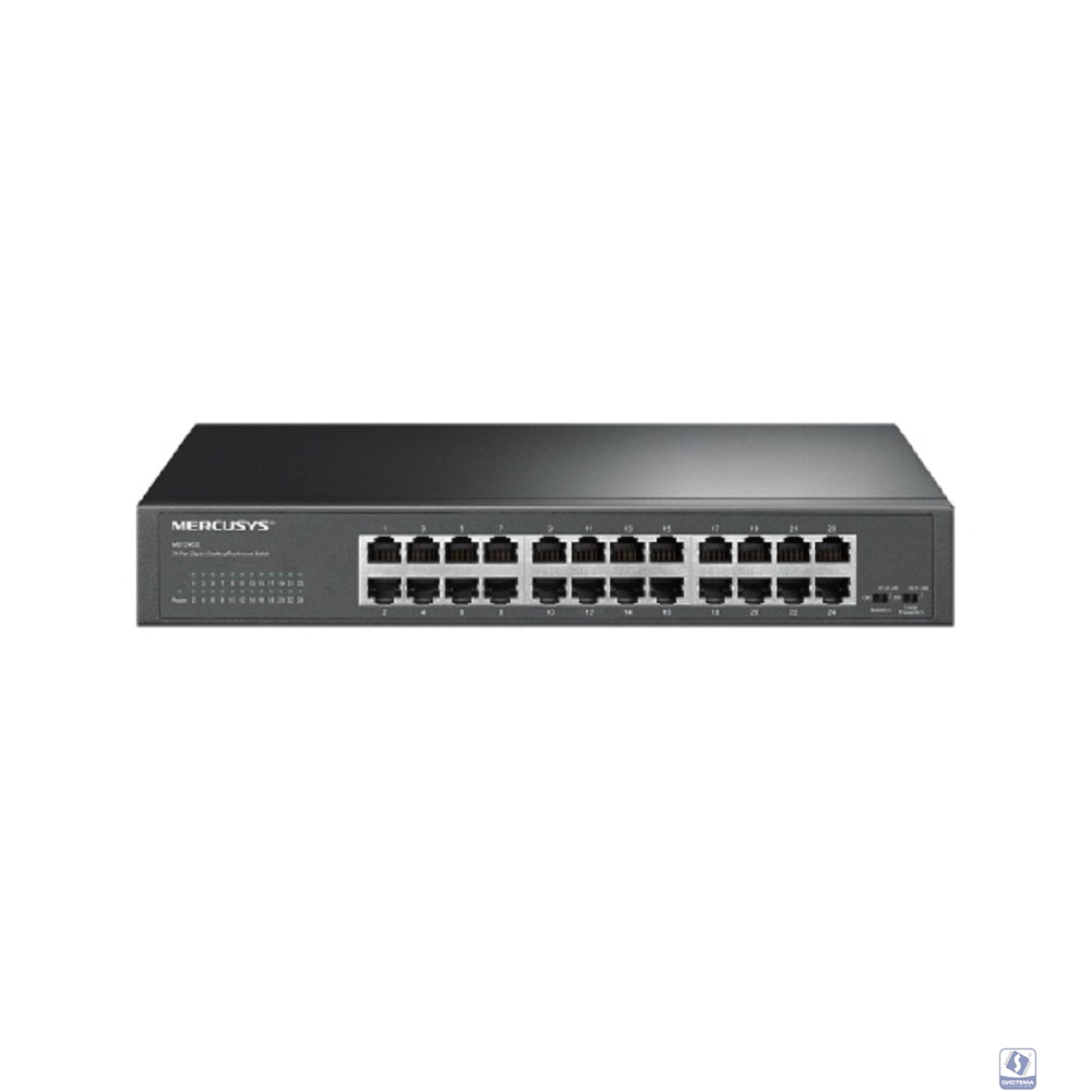 Mercusys MS124GS Коммутатор с 24 гигабитными портами для размещения на столе или в стойке 