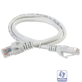 ITK PC01-C5EU-1M5 Коммутационный шнур (патч-корд), кат.5Е UTP, 1,5м, серый