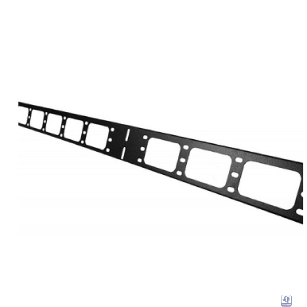 ЦМО Вертикальный кабельный органайзер в шкаф, ширина 150 мм 20U, цвет черный (ВКО-М-20.150-9005)