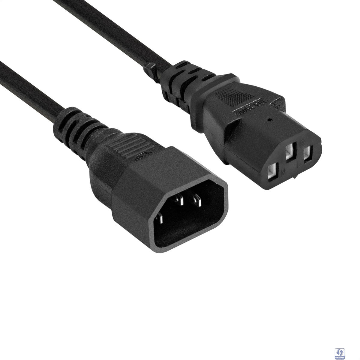 Exegate EP280622RUS Кабель монитор - компьютер (UPS->устройство) ExeGate Power EC-1P (IEC 320 С13->С14) VDE-250V-3*0.75mm2, медь, черный,1.0м.