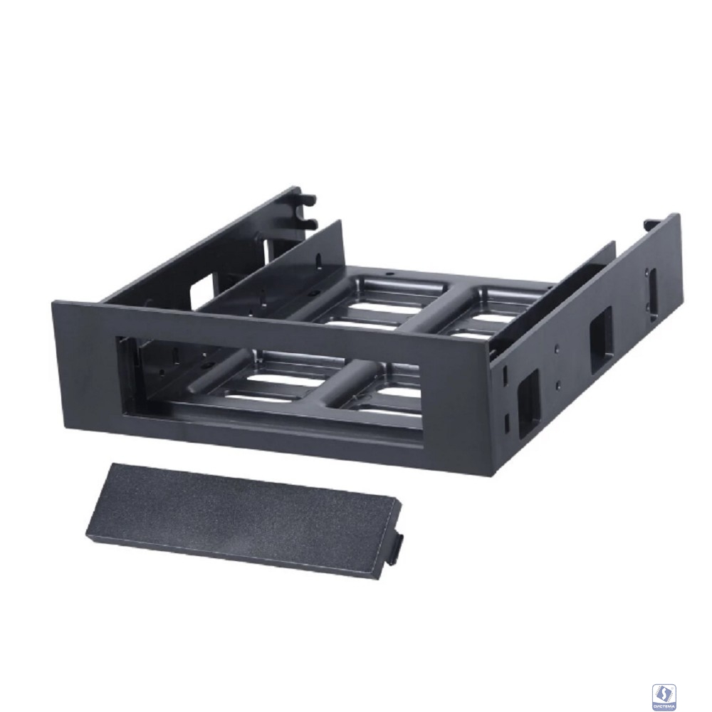 Gembird Салазки для установки HDD/SSD 2.5''/3.5'' в отсек 5.25" , пластик, пакет (MF-35525)