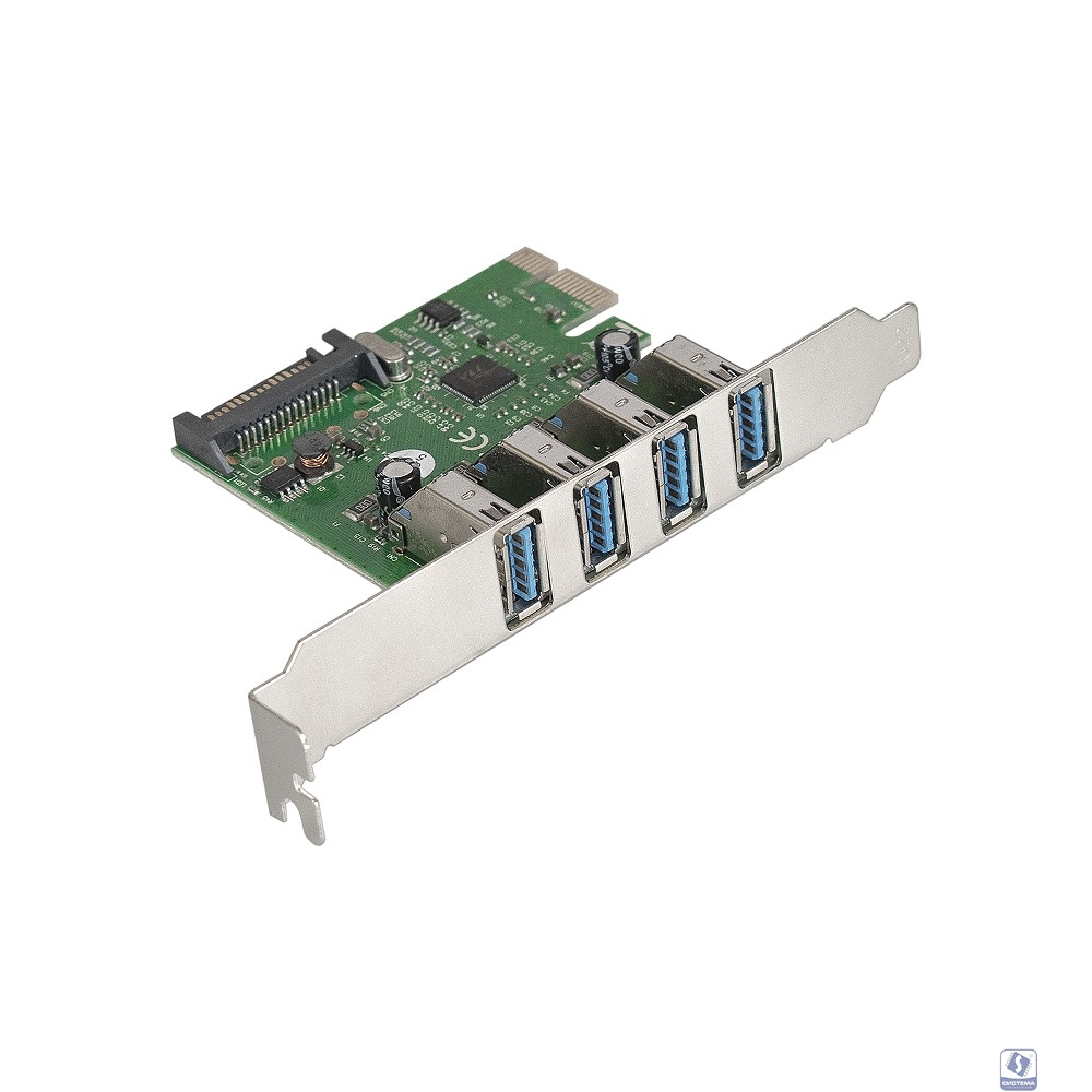 Exegate EX283716RUS Контроллер EXE-314 PCI-E 2.0, 4*USB3.0 ext, разъем доп.питания (OEM) Exegate EX283716RUS Контроллер EXE-314 PCI-E 2.0, 4*USB3.0 ext, разъем доп.питания (OEM)
