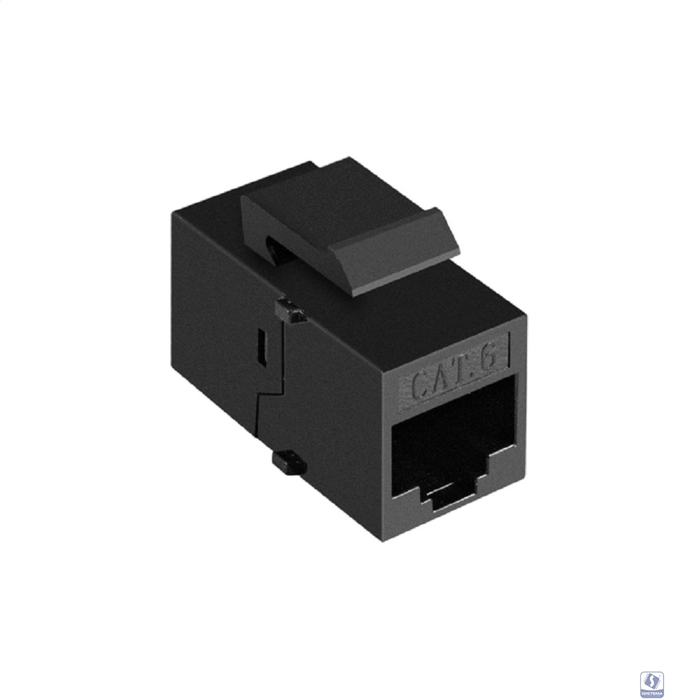 Exegate EX297269RUS Модуль проходной ExeGate CP45-KJ-UC6 (RJ45-RJ45 формата Keystone Jack, Кат.6, неэкранированный)