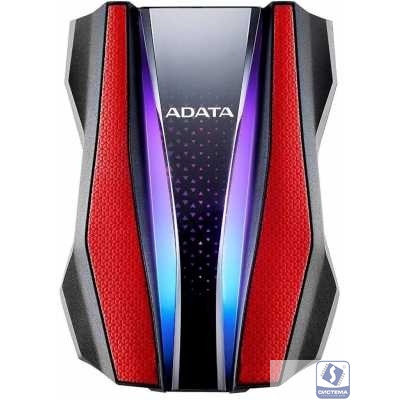 A-Data Portable HDD 1TB HD770G, 2,5" , USB 3.2, противоударный, водонепроницаемый, красный