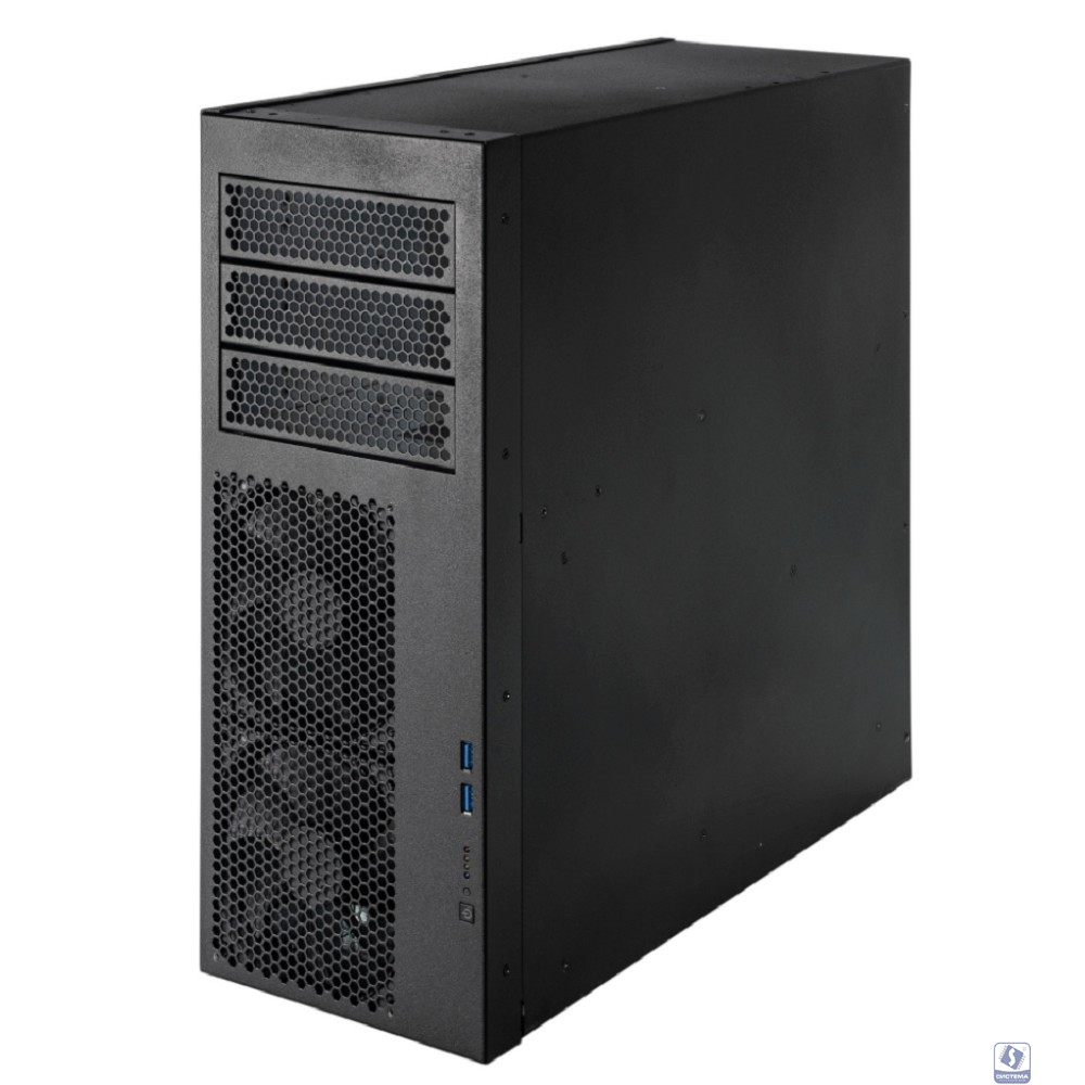 Procase PT443-B-0-RA Корпус Tower server case,3x5.25,черный,без блока питания,глубина 432мм,6-32, фильтр, MB PICMG 1.3, PICMG 1.0