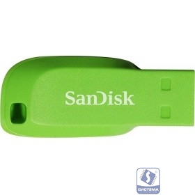 SanDisk USB Drive 16Gb Cruzer Blade SDCZ50C-016G-B35GE Green