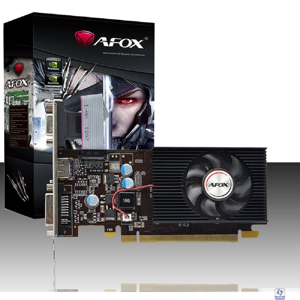 Видеокарта AFOX Geforce G210 1GB DDR3 64Bit DVI HDMI VGA LP Single Fan