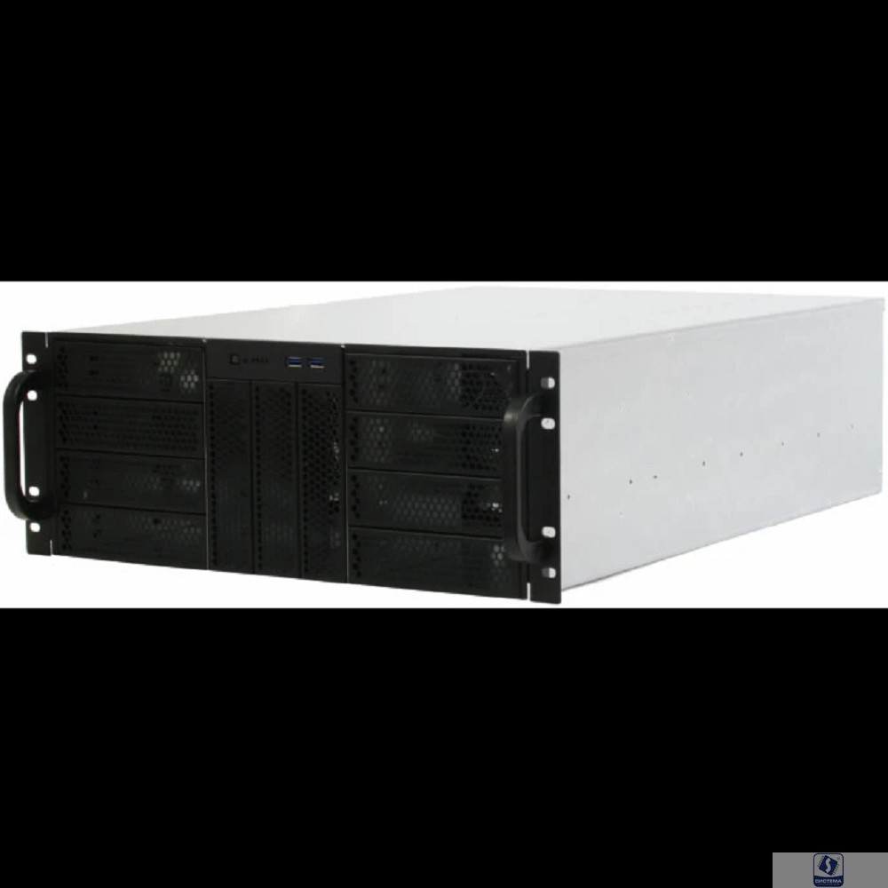 Procase RE411-D11H0-FE-65 Корпус 4U server case,11x5.25+0HDD,черный,без блока питания,глубина 650мм,MB EATX 12"x13",панель вентиляторов 3х120