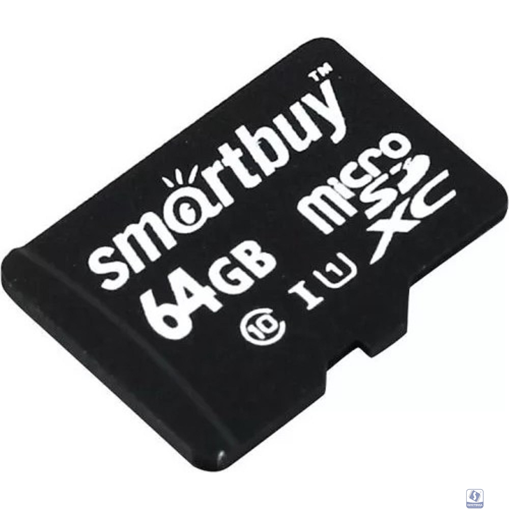 Micro SecureDigital 64Gb Smartbuy Class 10 UHS-1 (без адаптера) (SB64GBSDCL10-00)
