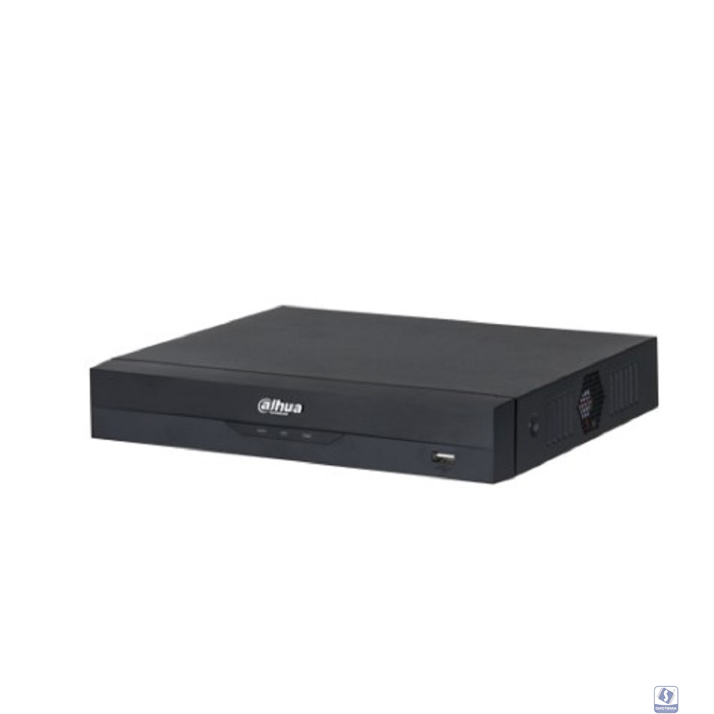 DAHUA DHI-NVR2108HS-8P-I2 8-канальный IP-видеорегистратор с PoE, 4K, H.265+, видеоаналитика, входящий поток до 144Мбит/с, 1 SATA III до 10Тбайт