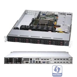 Supermicro AS-1114S-WTRT Серверная платформа Supermicro A+ Server 1U Single AMD EPYC™ 7002 Series Processor (8 DIMM DDR4, 10 Hot-swap 2.5" SATA3, 2x 10GBase-T, 2x 500W )