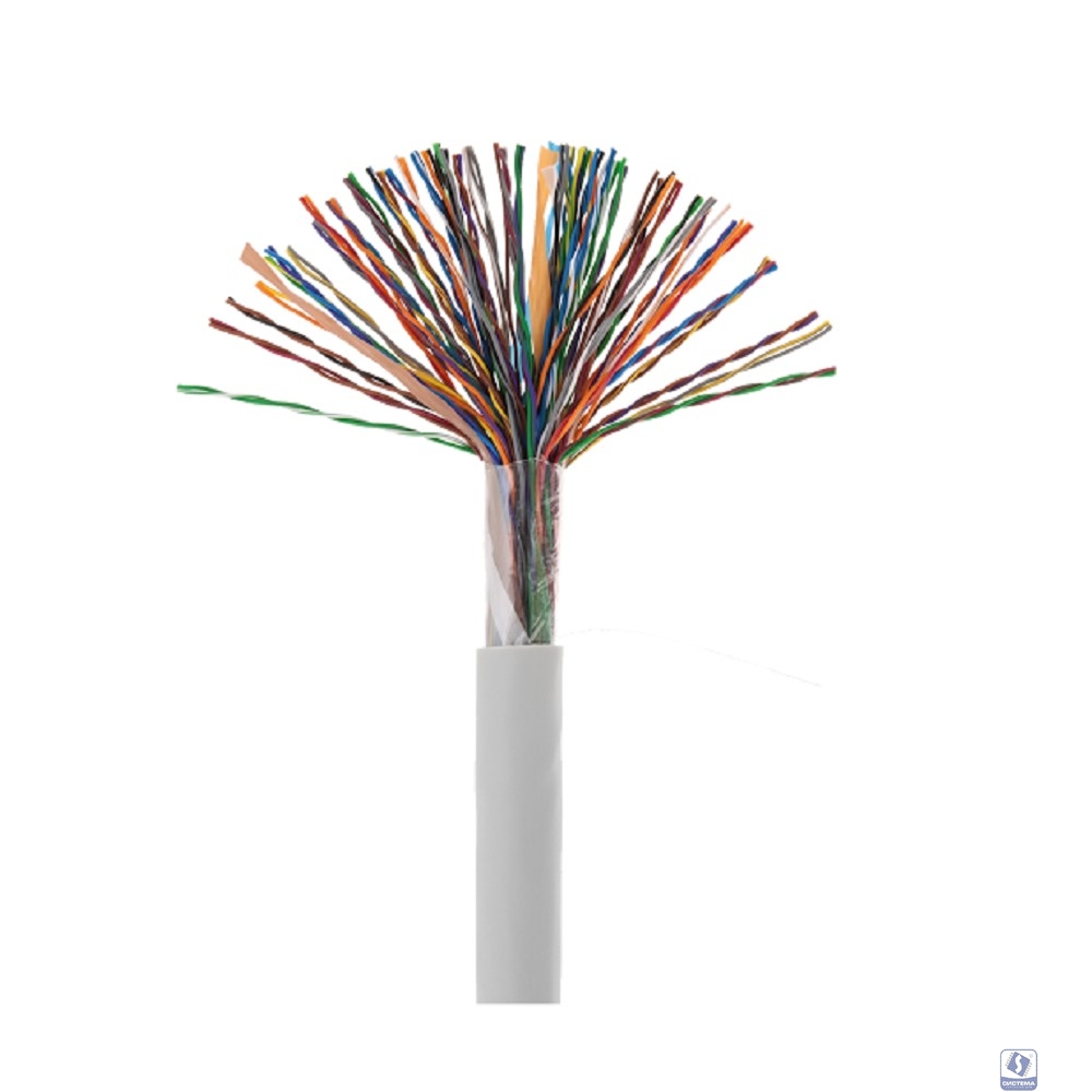 Rexant (01-1013-R) Кабель витая пара U/UTP, CAT 5е, PVC, 25PR, 24AWG, INDOOR, SOLID, серый, 305м, РФ