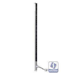 REM Вертикальный блок розеток Rem-16 с авт. 16А, 10 Shuko, 10 IEC 60320 C19, 16A, алюм.,33-38U,шнур 3 м. (R-16-10S-10C19-A-1420-3)