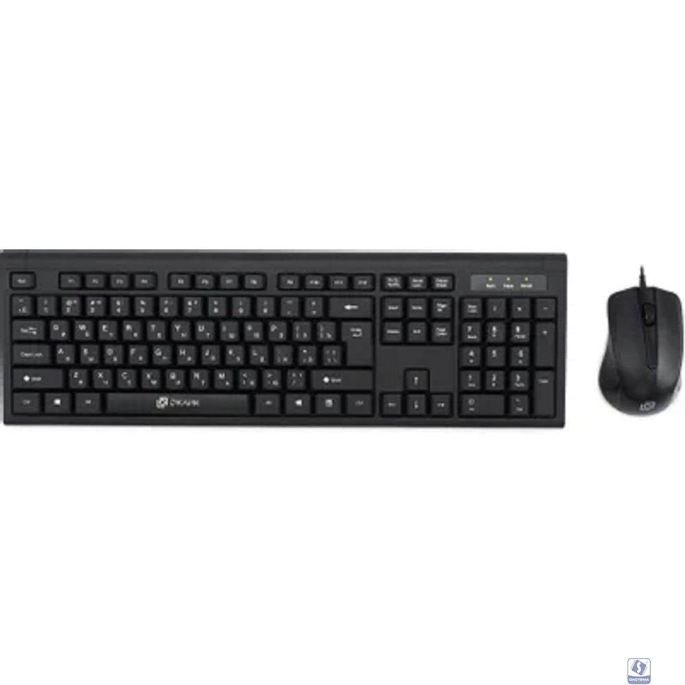 Клавиатура + мышь Oklick 600M black USB [337142]