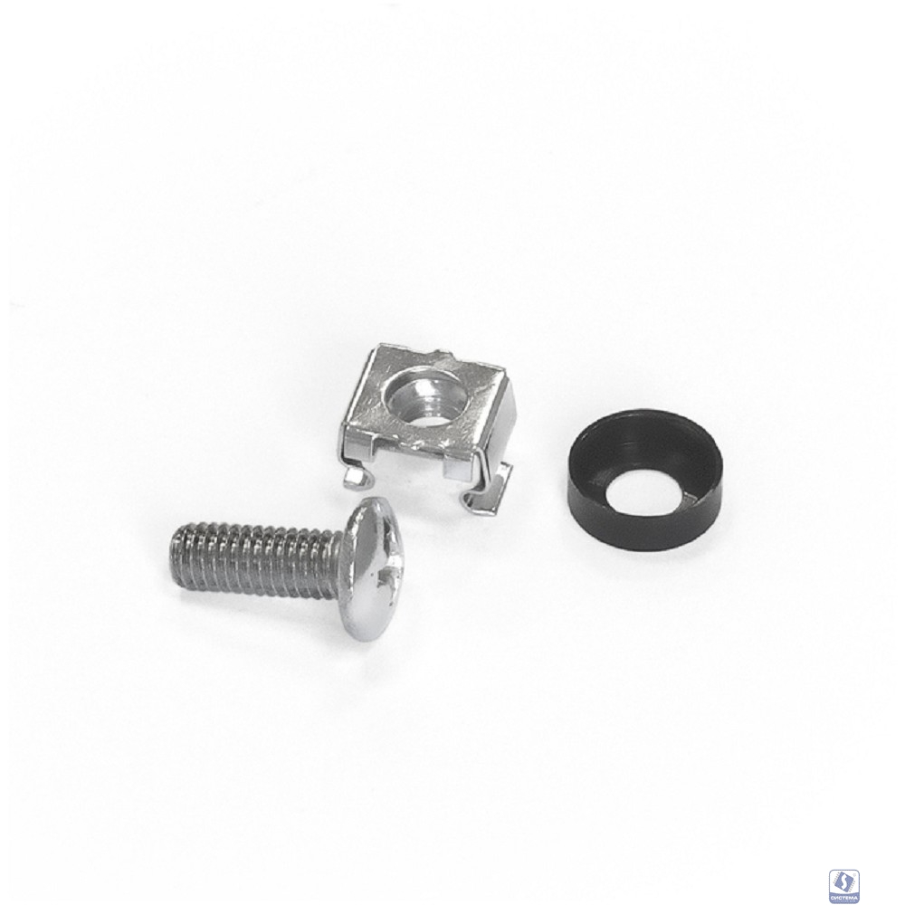 Exegate EX292856RUS Крепежный комплект ExeGate CNS-M6-20 (винт, шайба, квадратная гайка, упаковка 20шт)