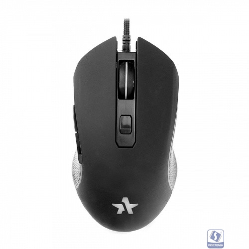 Гарнизон Мышь игровая GM-780G, "Алголь", оптическая USB, RGB-подсветка, прорезиненное покрытие, черный, 2400 DPI, кабель 1.5 м