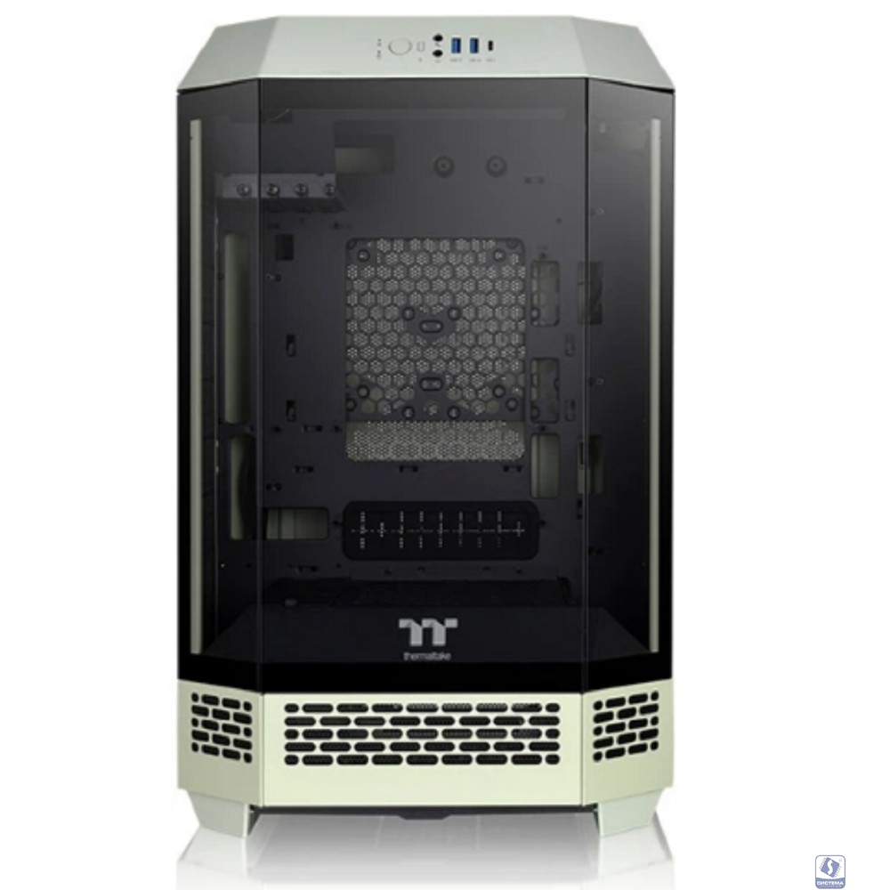 Корпус Thermaltake The Tower 300 Matcha Green зеленый без БП miniITX 7x120mm 5x140mm 2xUSB3.0 audio bott PSU