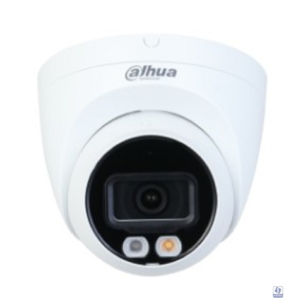 DAHUA DH-IPC-HDW2449TP-S-IL-0280B Уличная турельная IP-видеокамера SmartDualLight 4Мп, 1/2.9” CMOS, объектив 2.8мм, видеоаналитика, микрофон, ИК 30м, LED 30м, IP67, металл/пластик