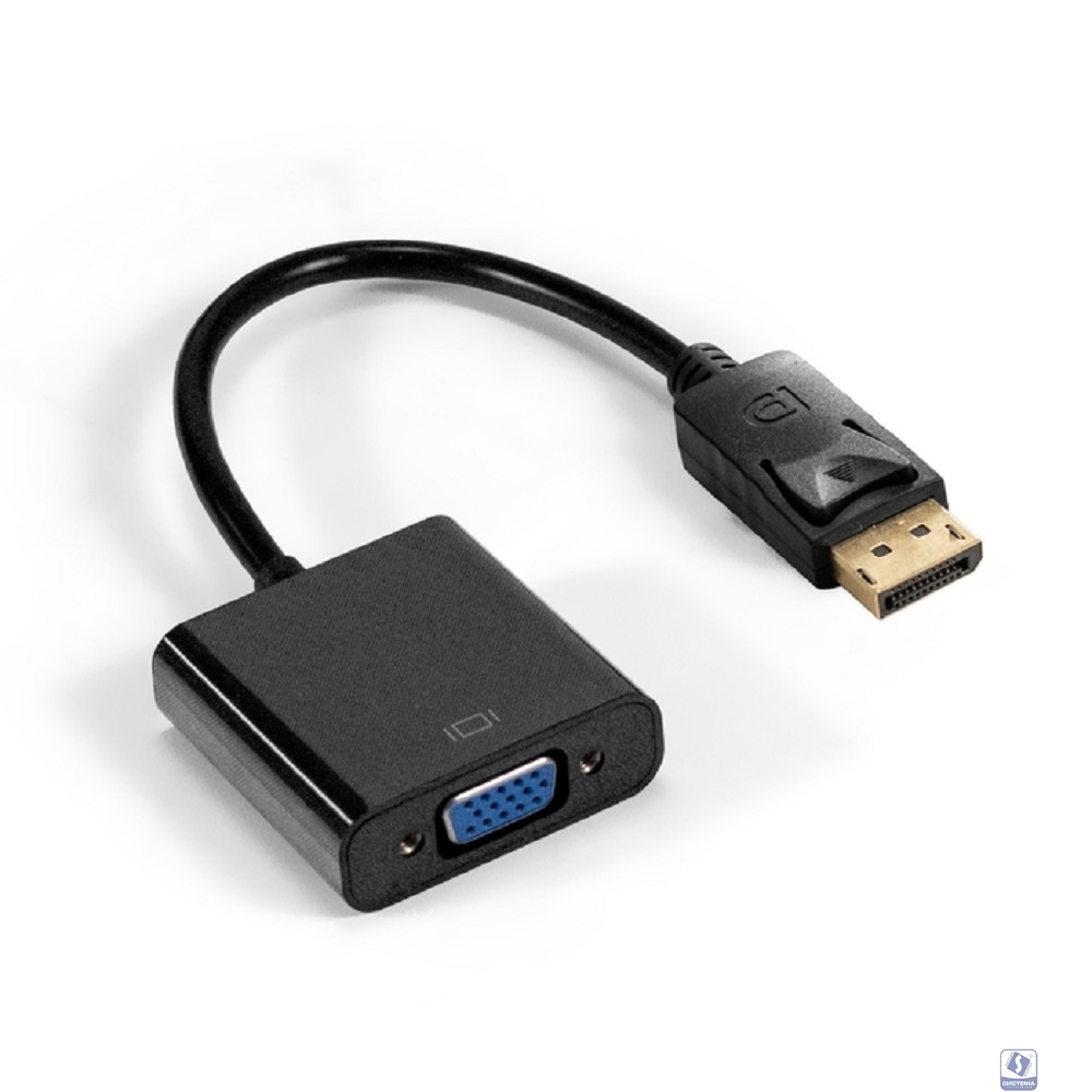 Exegate EX294681RUS Кабель-переходник DisplayPort-VGA ExeGate EX-DPM-VGAF-0.2 (20M/15F, 0,2м)