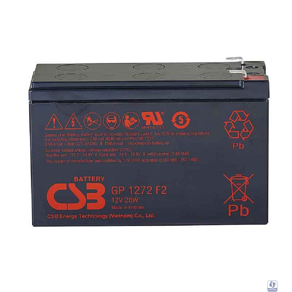 CSB Батарея GP1272 (12V 7Ah F1)