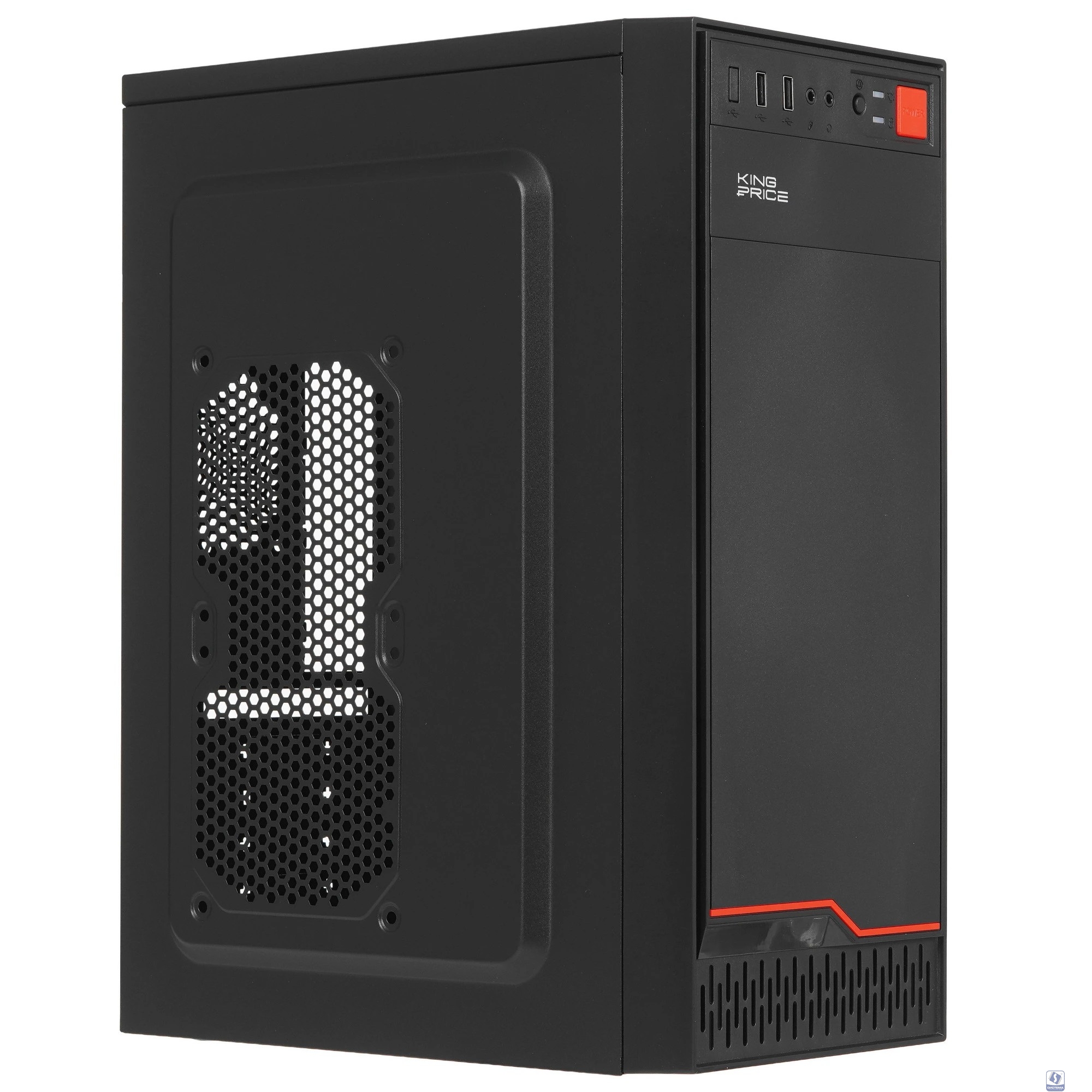 Корпус KingPrice KPCC-MD201 черный без БП ATX 1x80mm 4x120mm 2xUSB2.0 audio