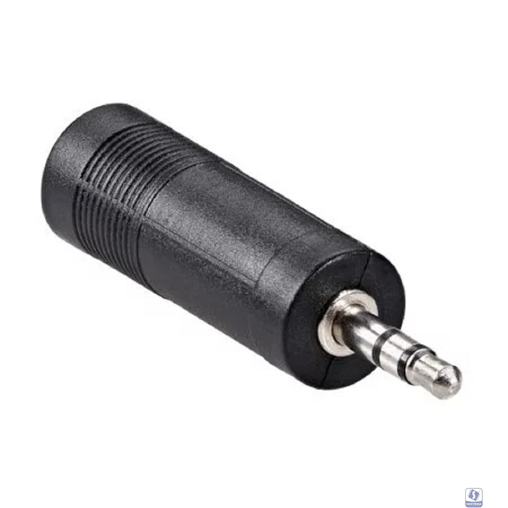 VCOM CA545 Переходник аудио стерео 3.5мм M (штекер) --> 6.35мм F (гнездо)