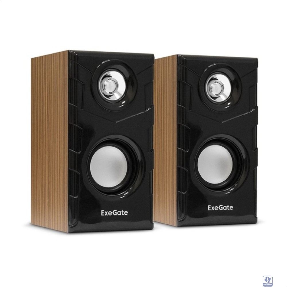 Exegate EX289694RUS Акустическая система 2.0 ExeGate Tango 316 (питание USB, 2х3Вт (6 Вт RMS), 80-20000Гц, дерево)