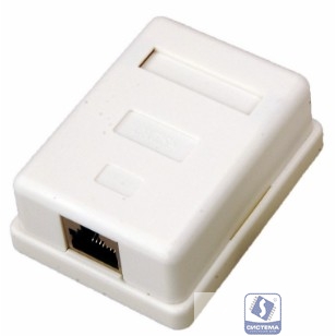Rexant (03-0122) Розетка компьютерная внешняя, 1-порт RJ-45 (8P8C), FTP экранированная, категория 5e