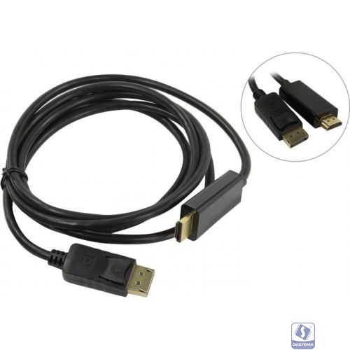 ORIENT Кабель-адаптер DisplayPort M C706 -> HDMI M, длина 1.8 метра, черный