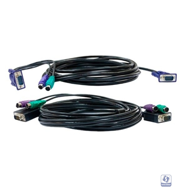 D-Link DKVM-CB/A4A Кабель KVM длиной 1,8 м с разъемами VGA и PS/2 для DKVM-4K/А