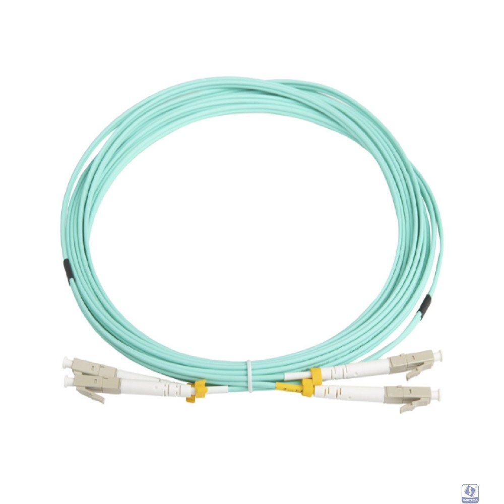 Hyperline FC-D2-503-LC/­PR-LC/­PR-H-5M-LSZH-AQ Патч-корд волоконно-оптический (шнур) MM 50/­125(OM3), LC-LC, duplex, 10G/­40G, LSZH, 5 м
