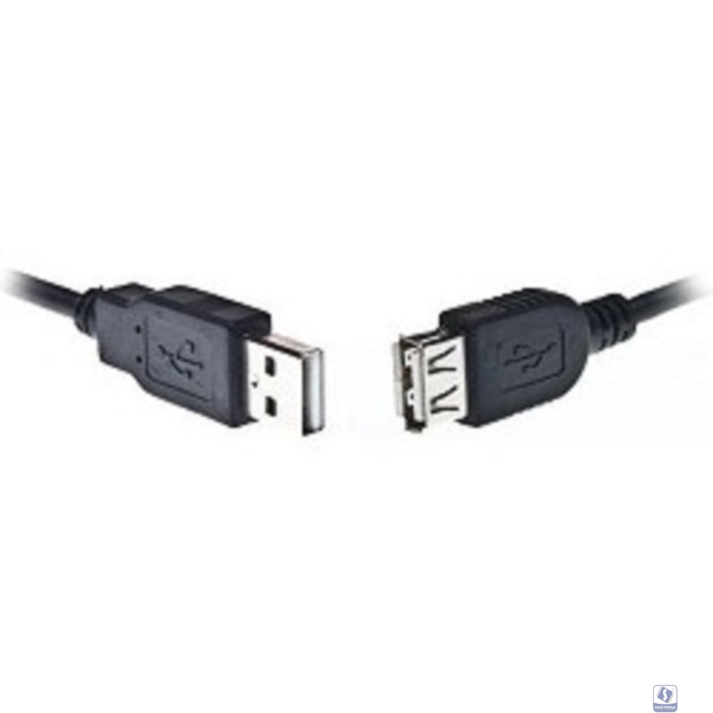 Bion Кабель удлинительный USB 2.0 AM/AF, 3 м, черный [BXP-CCP-USB2-AMAF-030]