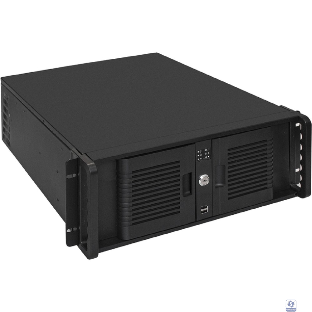 Exegate EX300096RUS Серверный корпус ExeGate Pro 4U480-15/4U4132 <RM 19", высота 4U, глубина 480, БП 500PAS, USB>