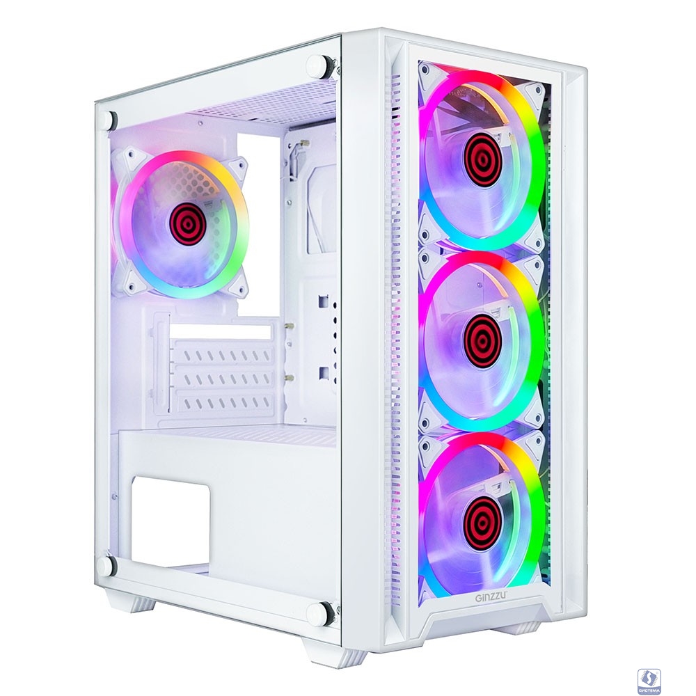 Ginzzu CL620 mATX FAN 4*12FRGB