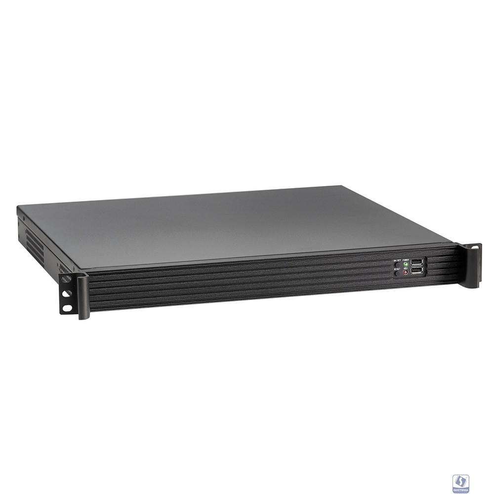Exegate EX279686RUS Серверный корпус Exegate Pro 1U390-01 <RM 19",  высота 1U, глубина 390, без БП, USB>