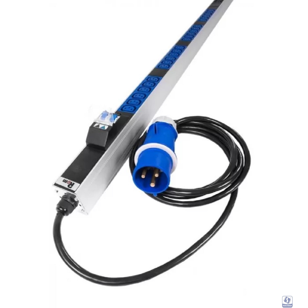 REM Верт блок розеток Rem-2MC,LINUX,мониторинг,измерение,1~32А,авт,48C13,1820мм,вх IEC309,шнур 3м