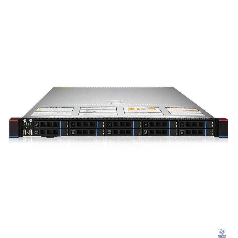 Gooxi SL101-D10R-G3 1U, 2xLGA4189 ; 32x DDR4; 10x 2.5" SATA/SAS ;  2х M.2 NVMe 2280 ;  2xPCIe 4.0x16;  OCP3.0 ; 2x1GbE i350; IPMI ; RAIL; 2x1300W (EU power cables)