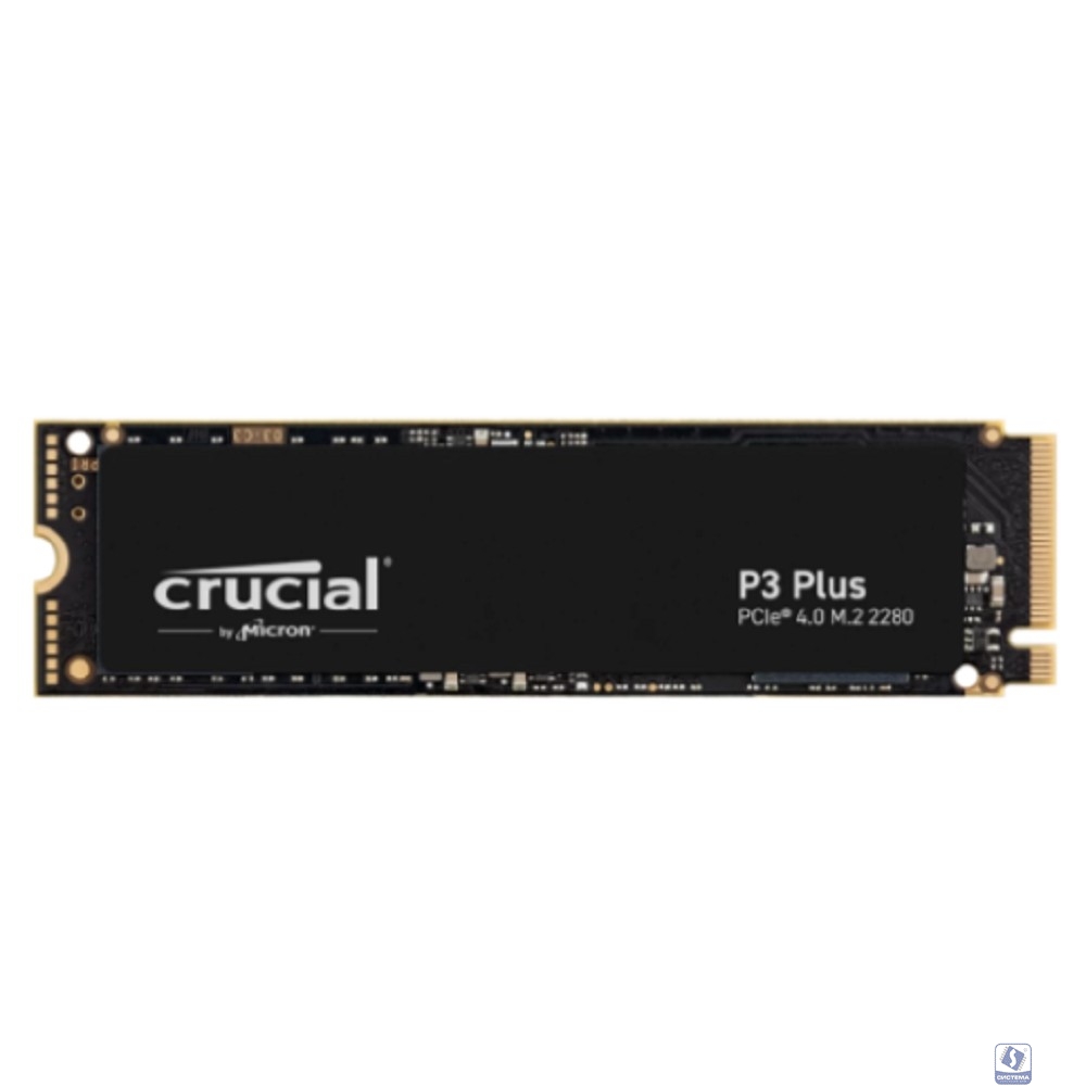Накопитель SSD M.2 2280 Crucial CT2000P3PSSD8 P3 Plus 2TB PCIe Gen 4 x4 NVME 5000/4200MB/s TBW 440