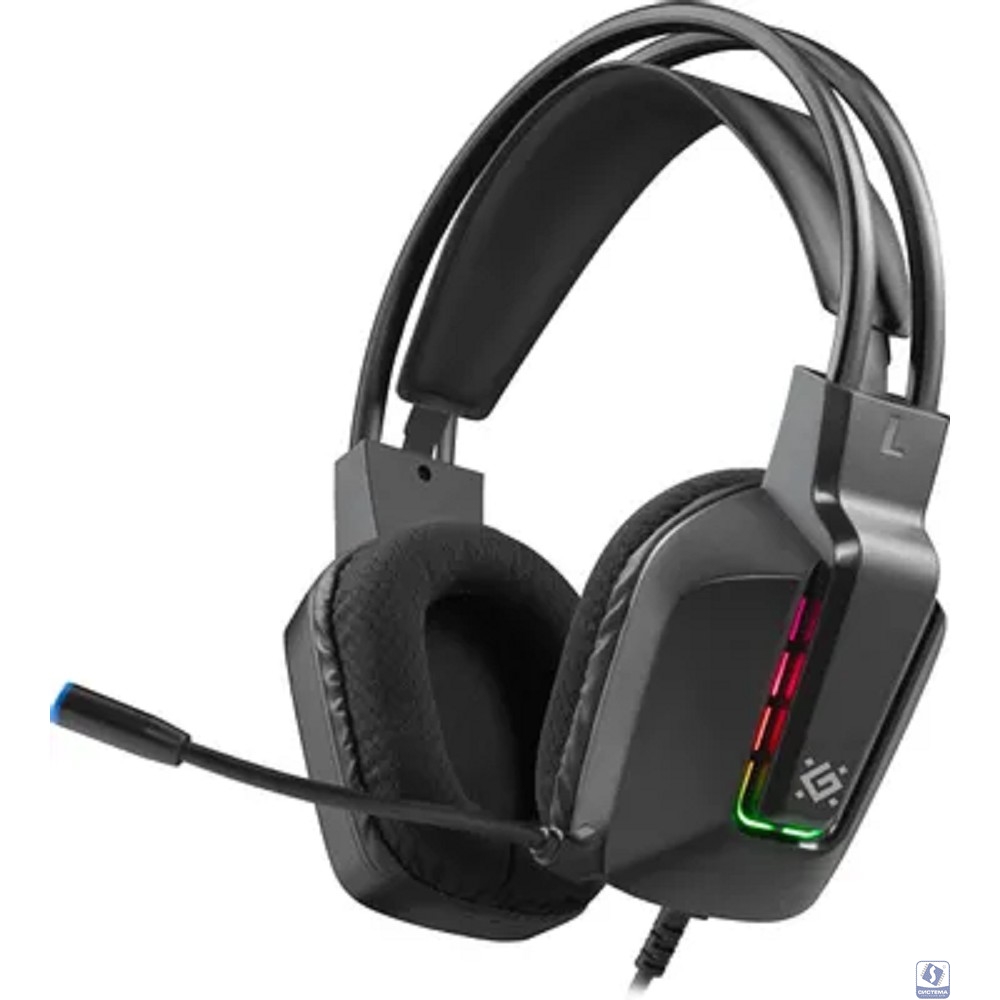 Defender Игровая гарнитура Gothic черный, RGB, провод 1.8 м [62340]