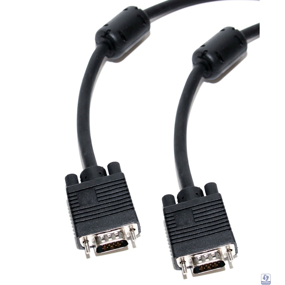 5bites APC-133-100 Кабель  VGA сигнальный HD15M/HD15M, ферр.кольца, 10м.