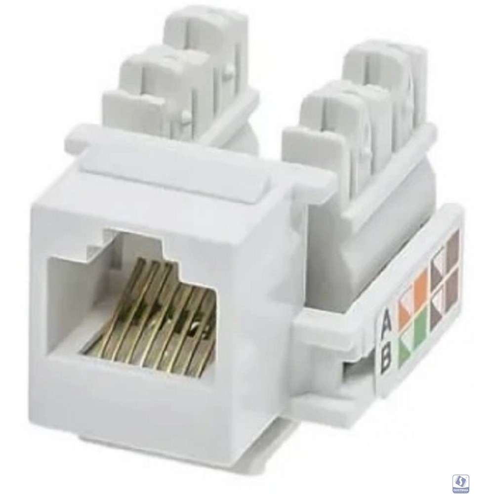5bites Модуль KJU55-01W KEYSTONE JACK / UTP / 5E / 110 IDC / 90°