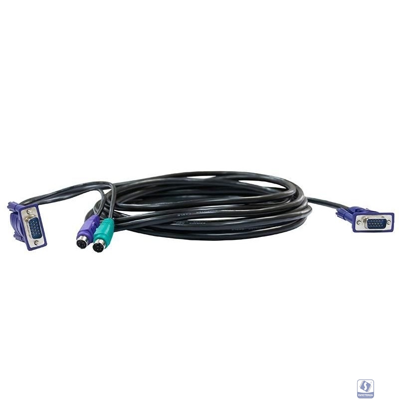 D-Link DKVM-CB/1.2M/B1A Кабель KVM длиной 1,2 м с разъемами VGA и PS/2