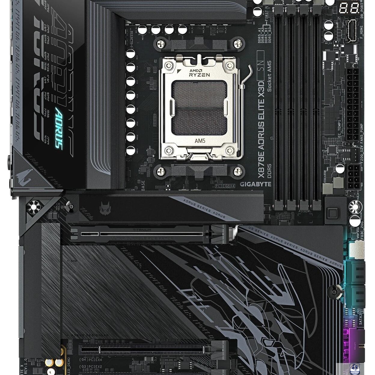 Материнская плата Gigabyte X870E AORUS ELITE X3D, RTL