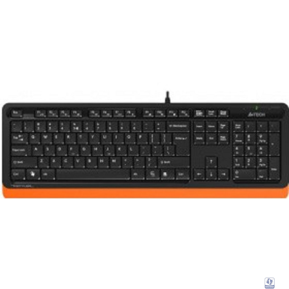 Клавиатура A-4Tech Fstyler FK10 ORANGE черный/оранжевый USB [1147534]