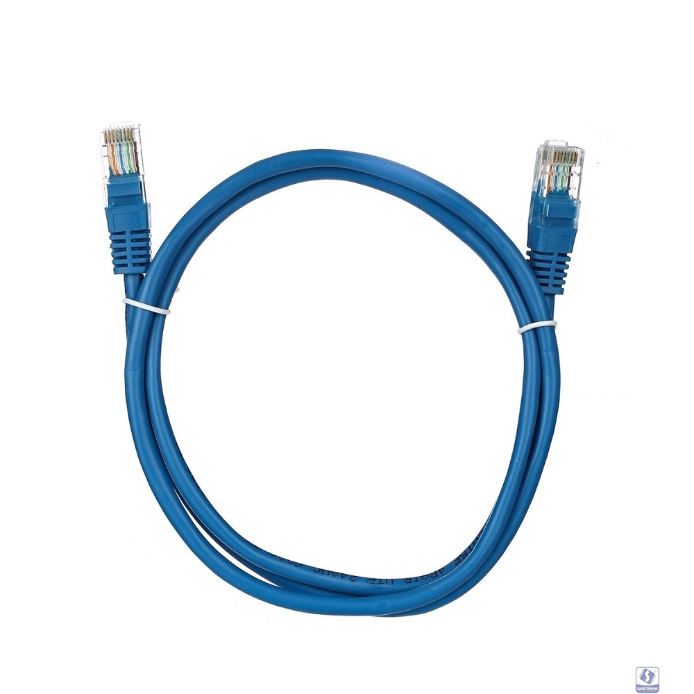 Aopen Патчкорд литой Aopen/Qust UTP кат.5е 1м синий <ANP511_1M_B>