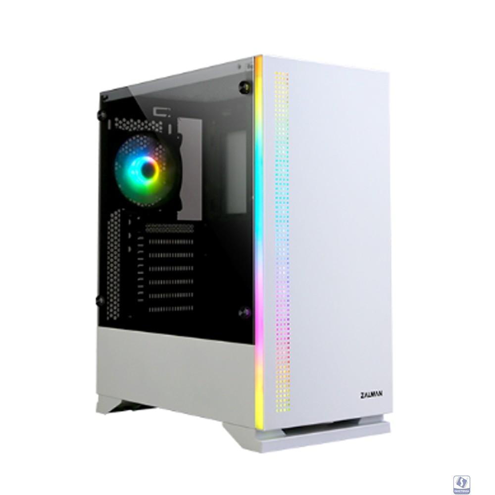 Zalman S5 белый без БП ATX 6x120mm 2x140mm 2xUSB2.0 1xUSB3.0 audio bott PSU