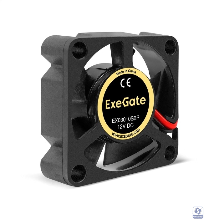 Exegate EX295214RUS Вентилятор 12B DC ExeGate EX03010S2P (30x30x10 мм, Sleeve bearing (подшипник скольжения), 2pin, 1000RPM, 28,5dBA)