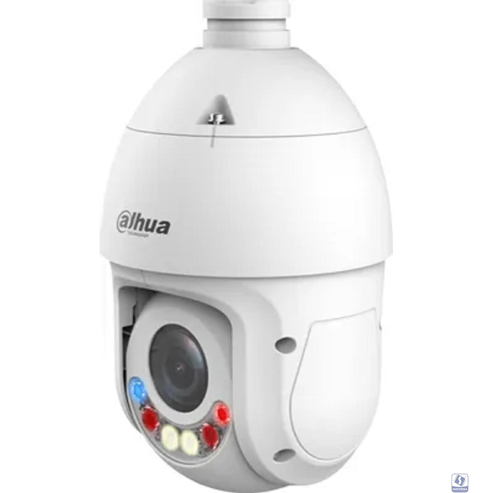 DAHUA DH-SD4E225GB-HNR-A-PV1 Уличная купольная PTZ IP-видеокамера TiOC с активным сдерживанием и ИИ 2Мп, 1/2.8” CMOS, моторизованный объектив 4.8~120мм (25x), видеоаналитика, ИК 100м, LED 50м, IP66