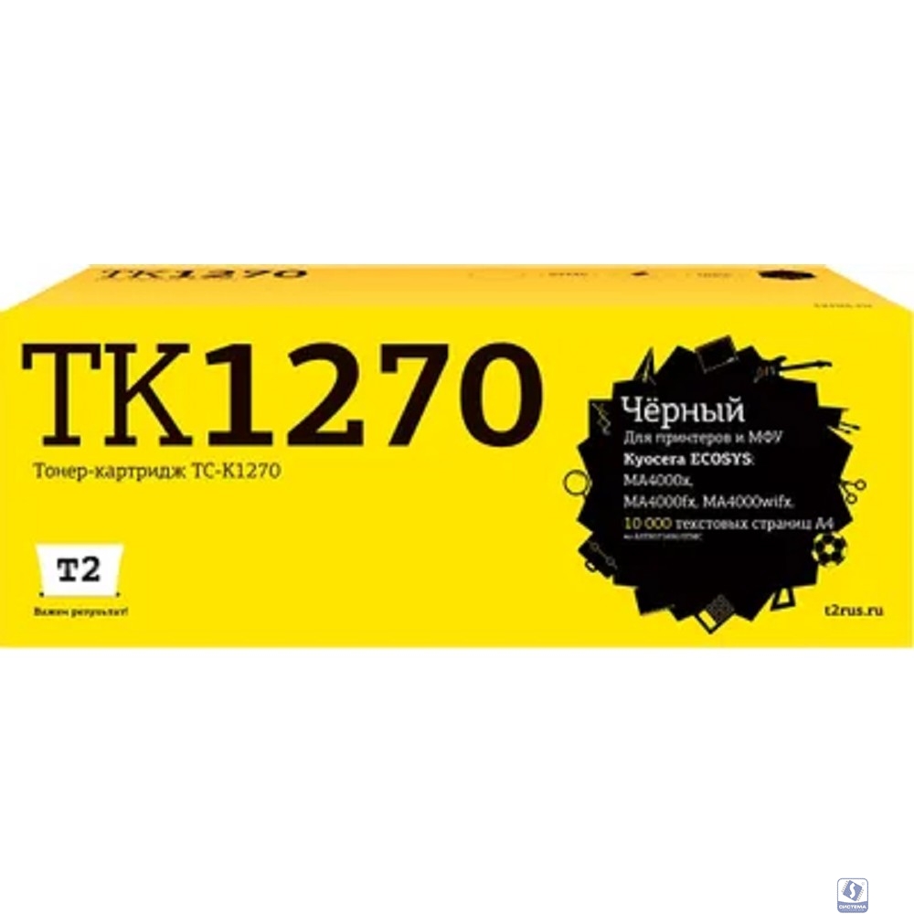Тонер-картридж T2 TC-K1270 (TK-1270) чер.д. Kyocera ECOSYS MA4000x/MA4000fx